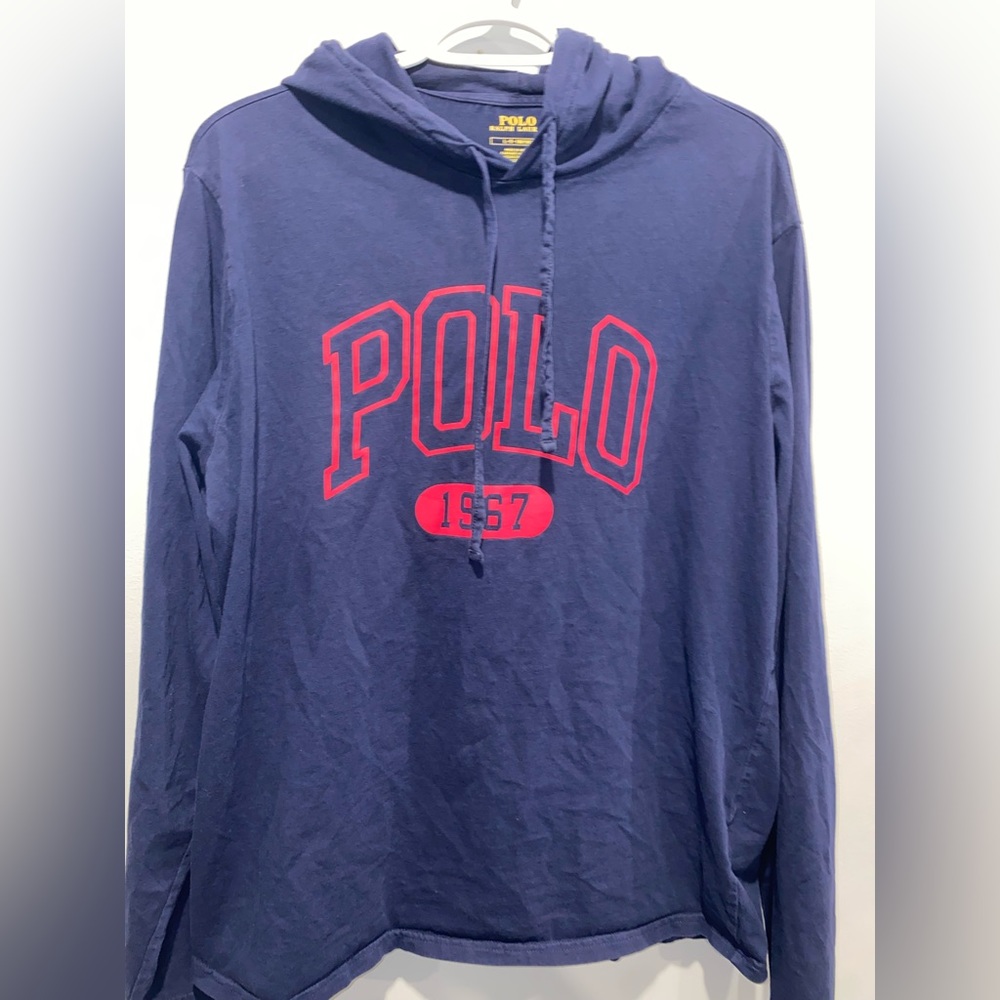 Large polo hoodie